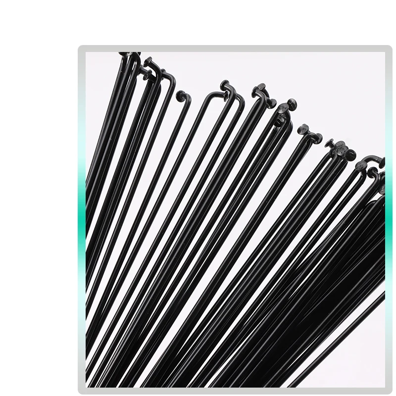 Mountain/Road Bike steel 14G/14K Spokes Black Colour High strength Bicycle spokes 76-128MM 18 PCS