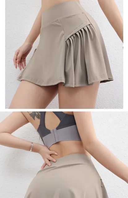 Gonna Da Tennis 2 In 1 Donna - Con Pantaloncini Incorporati, Vita Alta, Tasche, S-XXL - Foto 11