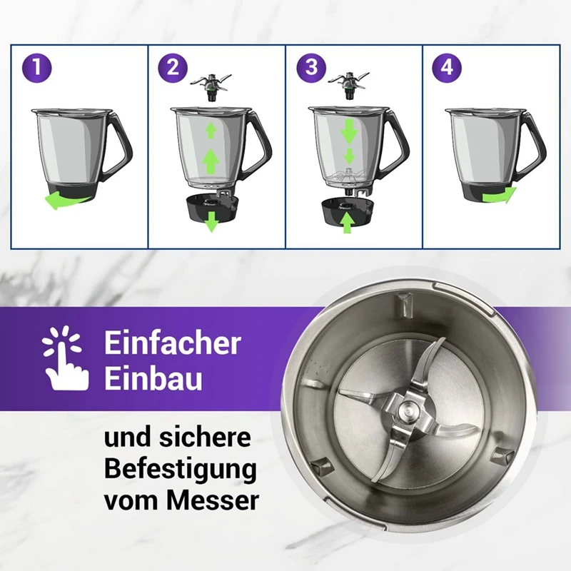 Misch messer Ersatz zubehör für Thermo mix Messer TM5 TM6 Ersatz klinge für Thermo mix Vorwerk TM5 Küchenmaschine