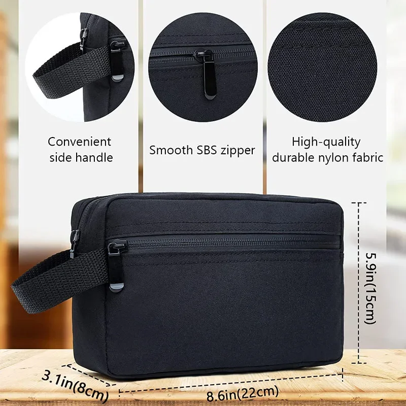 Borsa da Toilette da Viaggio per Uomo, Grande Capacità, Impermeabile, Portatile, Beauty Case per Uomini e Donne, Pochette per Cosmetici - immagine 5