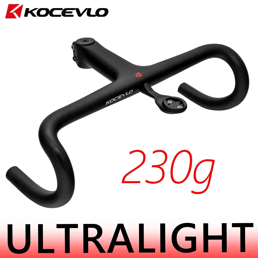 KOCEVLO ロードバイク カーボンファイバーステム一体型自転車ハンドル