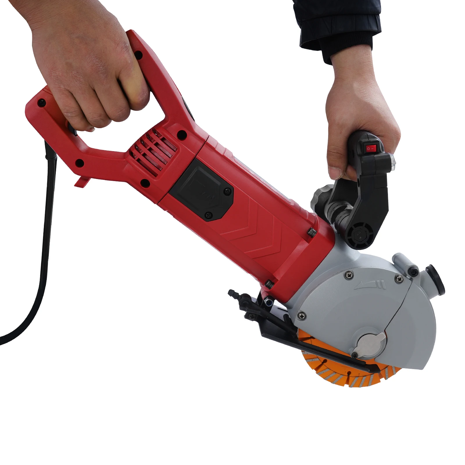 Macchina Per Scanalature A Parete 4800W | Lama 133mm | Profondit&agrave; Taglio 42mm | Con Pompa Acquia Anti-Polvere