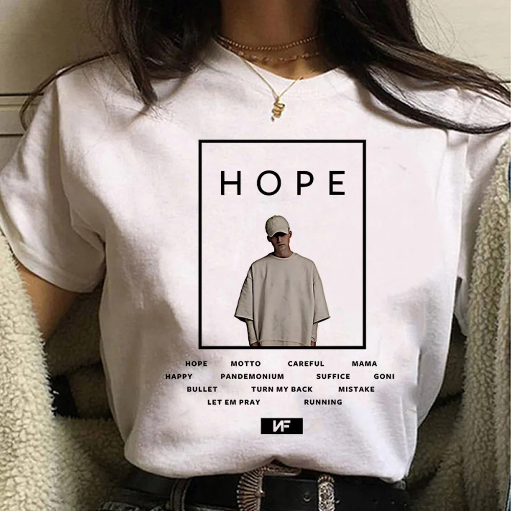 

Женские футболки Nf Hope, Женская Футболка harajuku, уличная одежда для девушек