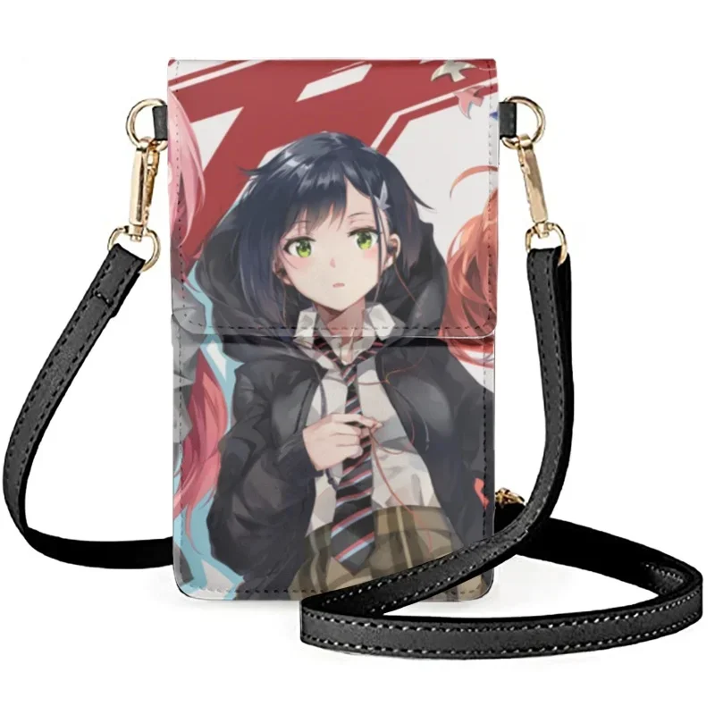 

Fashion Anime Zero Two Print Lanyard Neck Strap ID Card Pass Moblie Phone USB Badge Holder Porte Bus Bank Credit Case Cover
