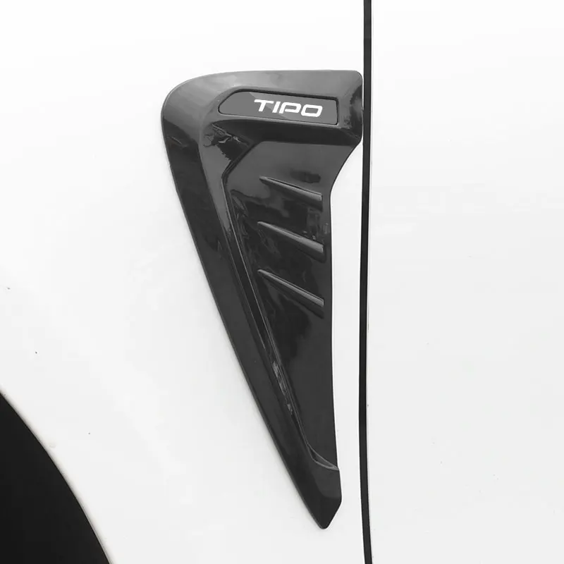 

Car Shark 3D Gills Stickers Side Fender Vent Decoration Modification Hood Air Outlet Stickers For Fiat Tipo Car Accessories