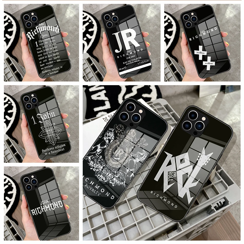 Per Iphone 14 Pro Luxury Ins Custodia Per Telefono In Vetro Temperato Iphone 13 11 12 Xr Xs Max 7/8X14 Plus 13Mini Vip-John Byrd Cover
