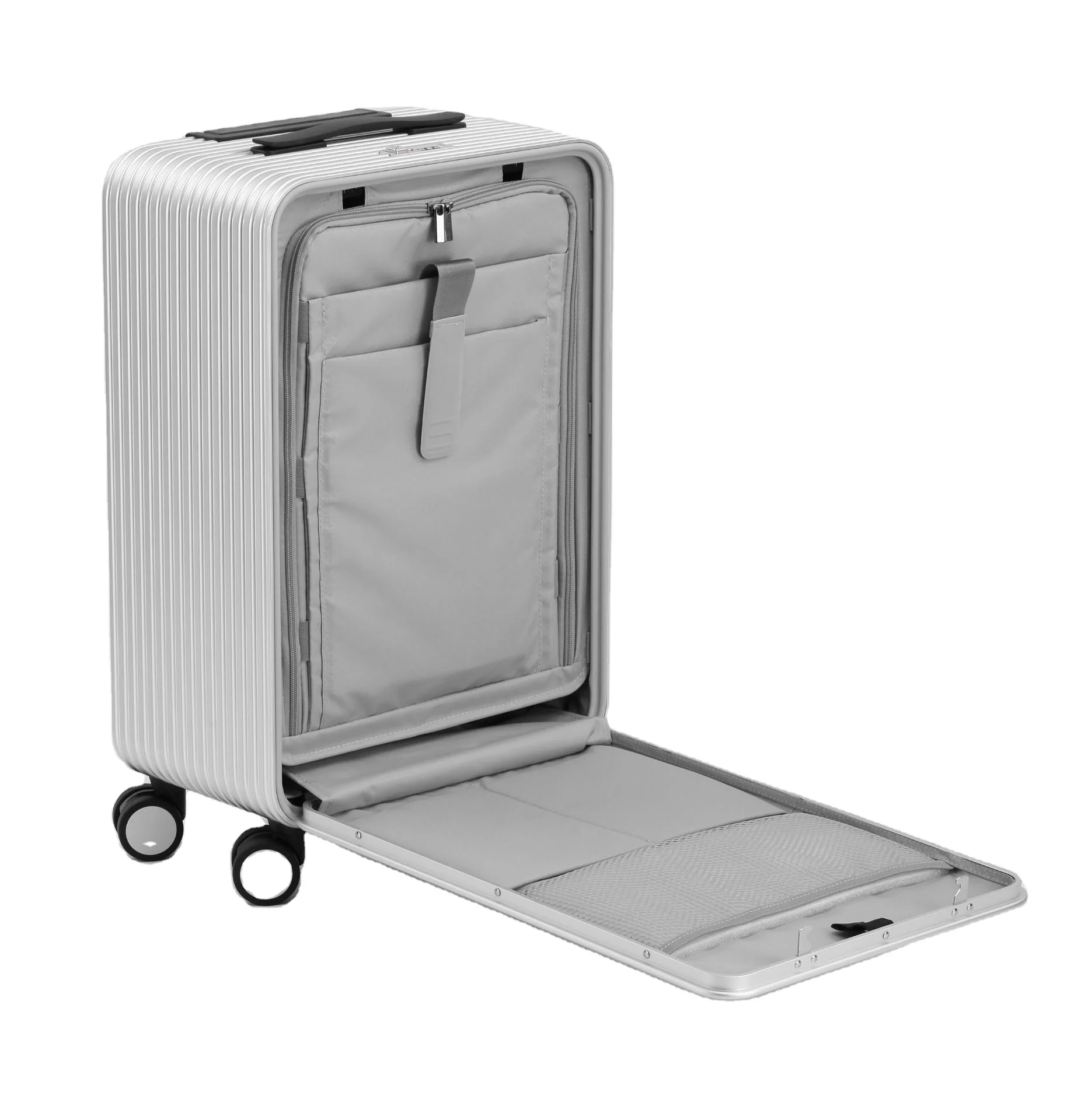 

Aluminum Suitcase Luggage Personalized Business Travel Multifunction Suitcase Unisex 16 to 24 inch Trends Luggage Cases