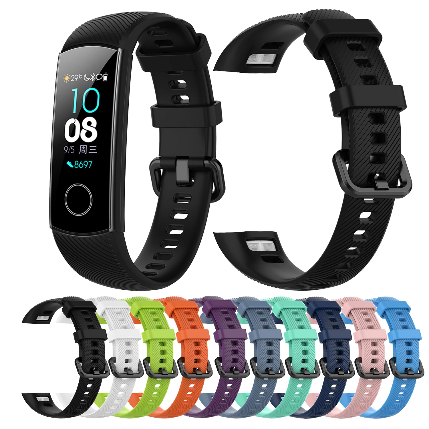 Colorful Silicone Sports Strap Replacement Bracelet