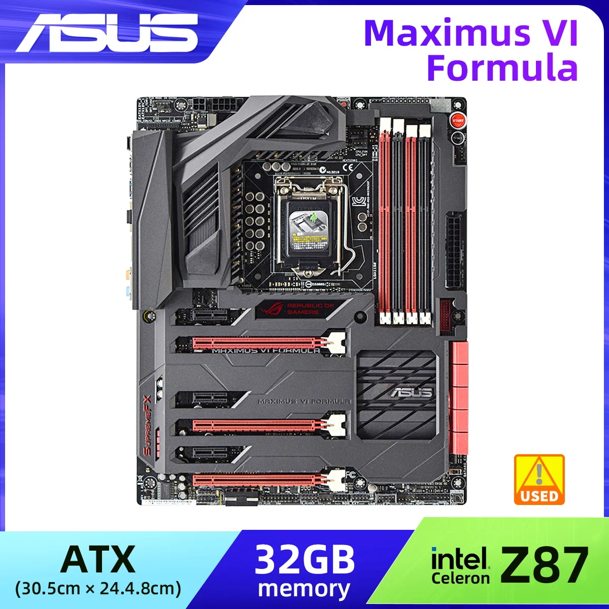 ASUS ROG MAXIMUS Motherboard MAXIMUS VI FORMULA With LGA