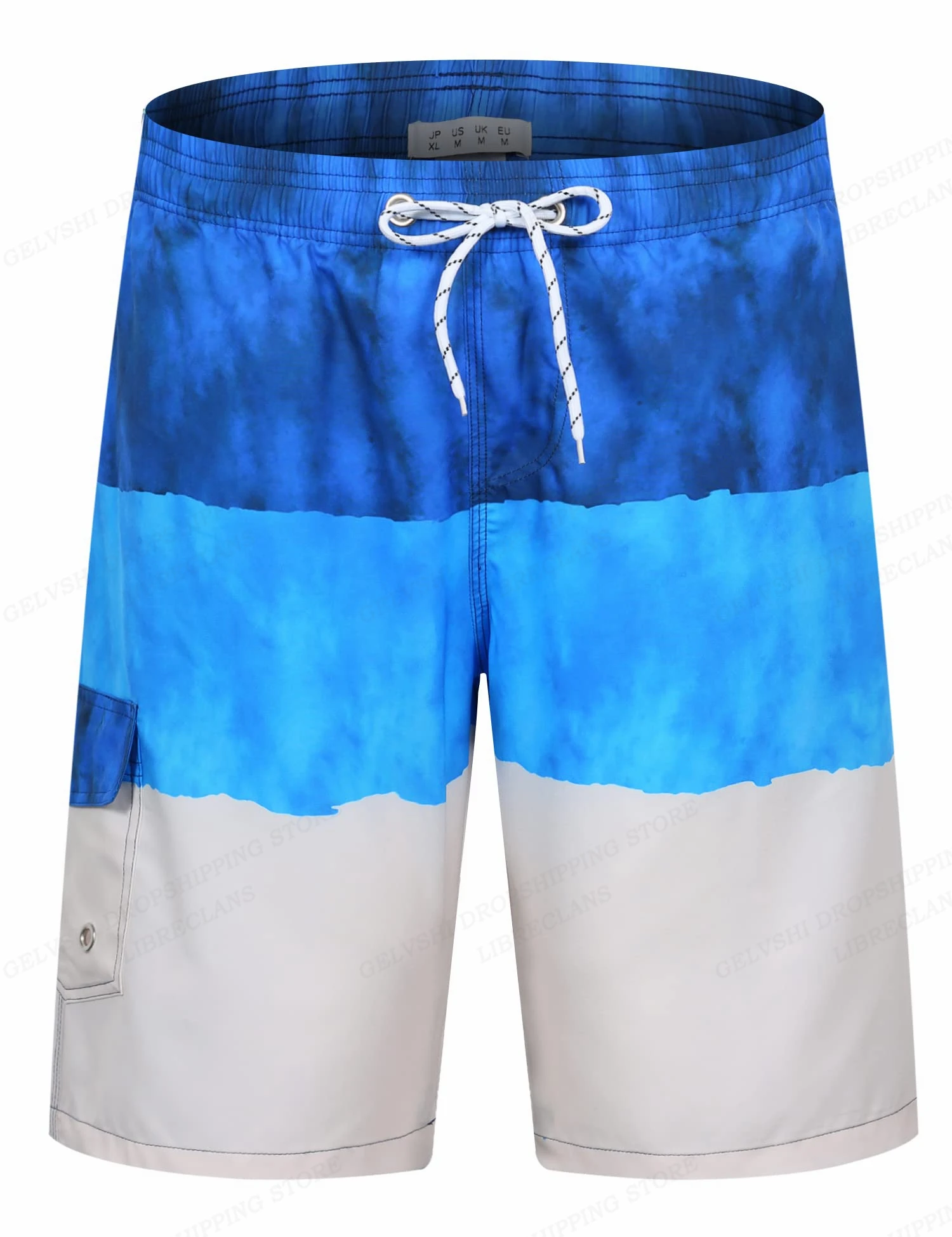 Striped Beach Shorts Men 3D Fashion Swimwear Board Shorts Trunk Gym Fitness Pant Men's Briefs Swimsuit Beachwear Short 3