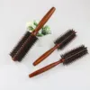 Salon dedicated Hair Brush Boar Bristles Anti-Static for Hair Blow Drying Styling Curly Barber Comb 2