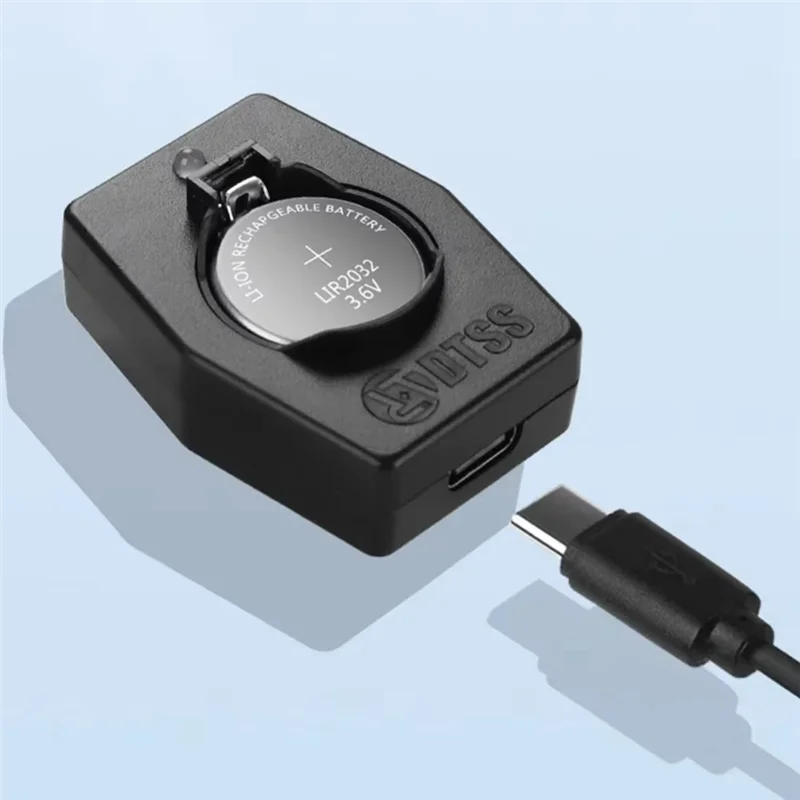 Caricabatteria portatile mini a bottone LIR2032 LIR2025 LIR 2016 Tipo-C Caricabatterie per batterie Li-C da 3,6 V - immagine 4