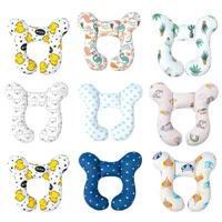 Cartoon Baby Pillow Children's U-shaped Travel Pillow Cotton Soft Baby Travel Car Children's Multi-functional Stroller Pillow 1