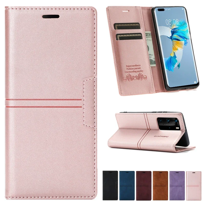 

Для Huawei P40 P40 Pro P30 P30 Lite P20 P20 Pro P20 Lite/Mate 50 50E 50 Pro 10 Pro 10 Lite/Y6 2019, кожаный чехол-бумажник с магнитной застежкой