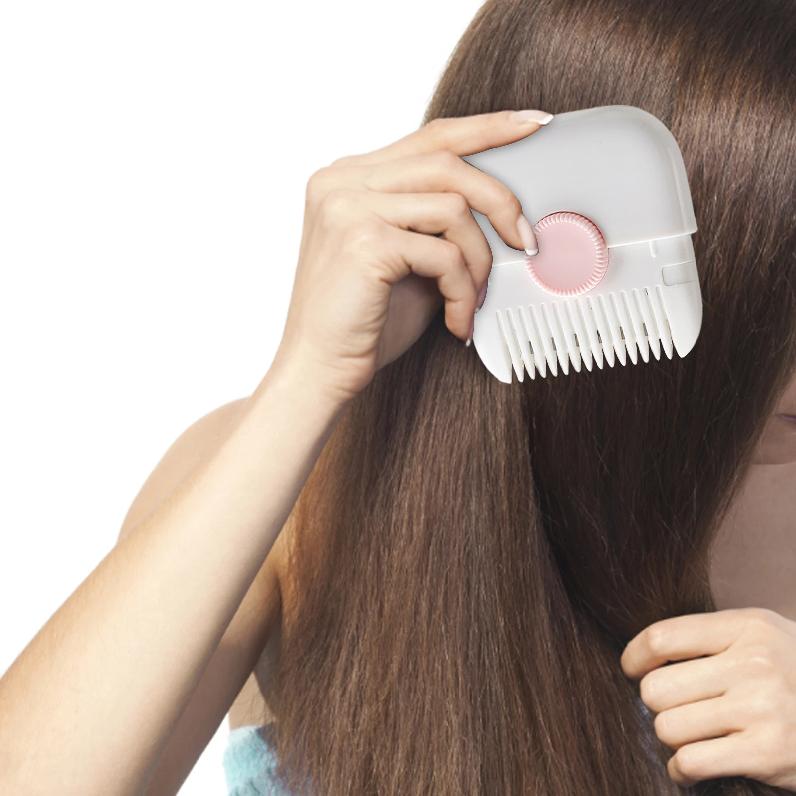 Mini Hair Cutting Comb Professional Portable Trimming Split Ends Hair 2 in 1 Thinning Trimmer Girl Hairdressing Razor Tool