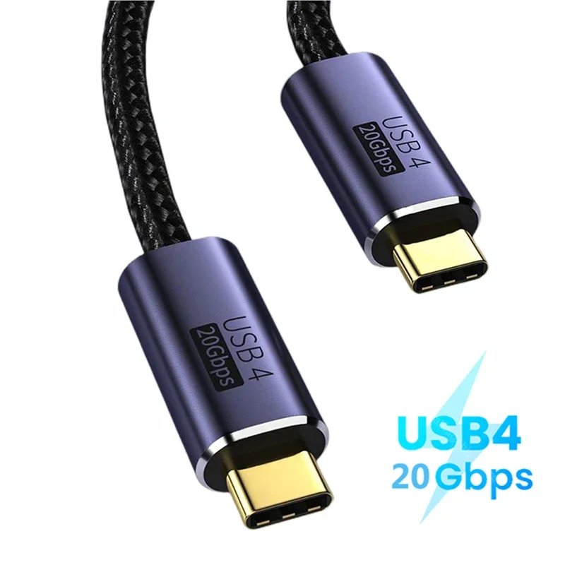 Кабель USB Type-C для быстрой зарядки, 100 Вт, 4K @ 60 Гц, дисплей, совместимый с Thunderbolt3, 20 Гбит/с, кабель для передачи данных для ноутбука Кабель USB Type-C для быстрой зарядки, 100 Вт, 4K @ 60 Гц, дисплей, совместимый с Thunderbolt3, 20 Гбит/с, кабель для передачи данных для ноутбука