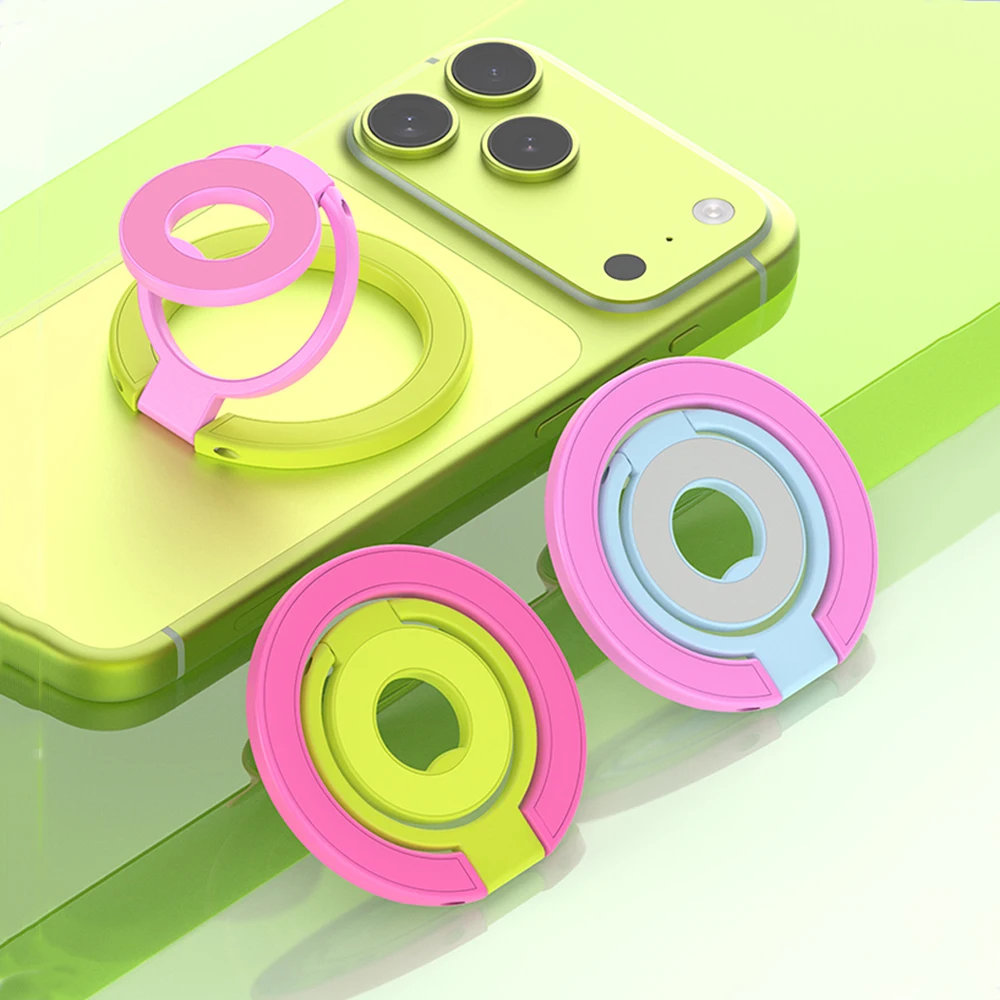Vibrant Double-Sided Magnetic Holder for Mobile Accessories and Photographic Equipment