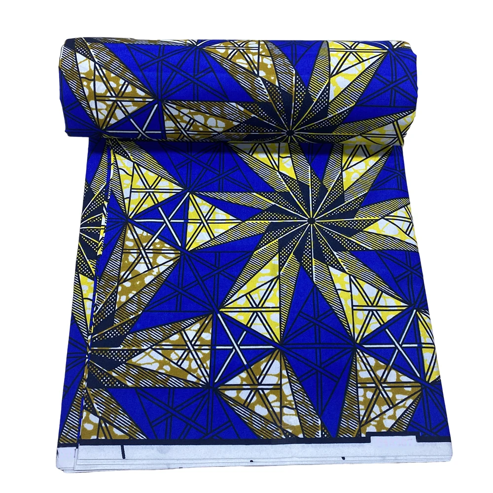 Elegant Polyester African Fabric for Women Traditional African Ankara Batik Fabric