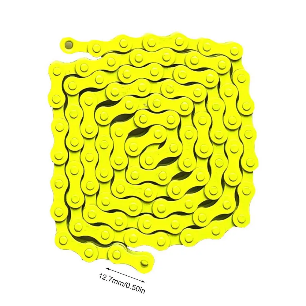 Durable Ultralight Carbon Steel Bike Chain - Single Speed, 94 Links,