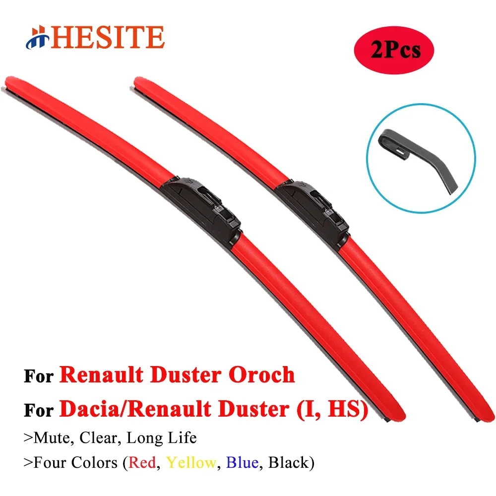 

HESITE Colorful Wiper Blade For Dacia Renault Duster HS SUV Oroch Pick Up 2010 2011 2012 2013 2014 2015 2016 2017 2018 2019 2020