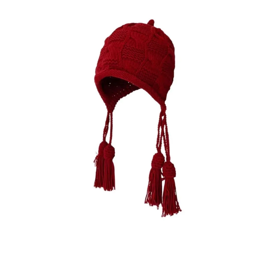 Wool Knitted Windproof Hat for Kids Ear Protection