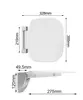 Hot Sells Bathroom White Wall Mounted Folding Shower Seat Uf Urea Wall Mounted Foldable Shower Seat 4