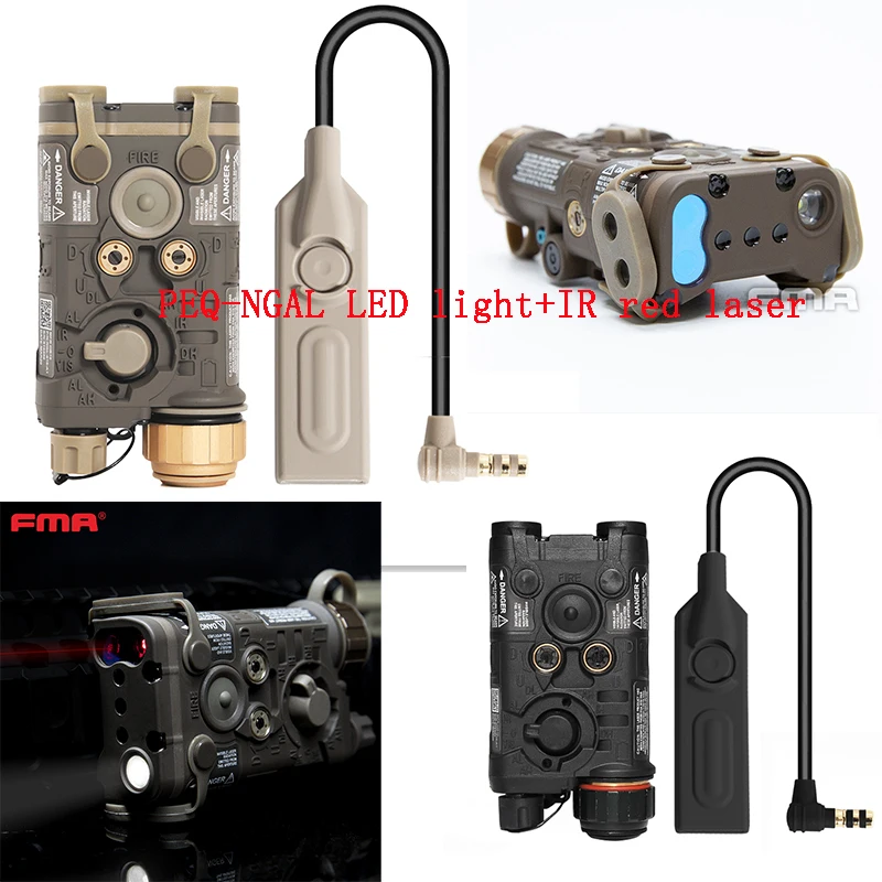 FMA Tactical LAB Mini PEQ-NGAL LED+Infrared Red Laser TB1398