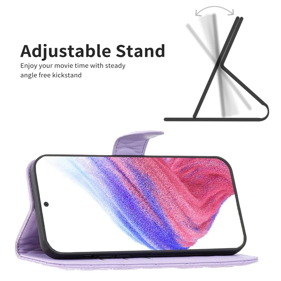 Wallet Small Fragrance Flip Leather Case For Samsung Galaxy S25 Edge S24 Ultra S23 Plus S22 S21 S20 FE A15 A16 A35 A36 A55 A56 card wallet case leather case leather phone case leather wallet case phone case card phone case