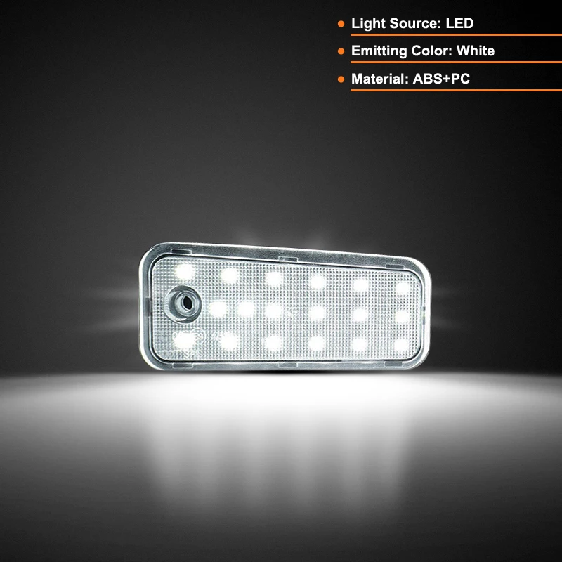 2Pcs For Hyundai Santa Fe 2013-2018 White LED Number License Plate Light