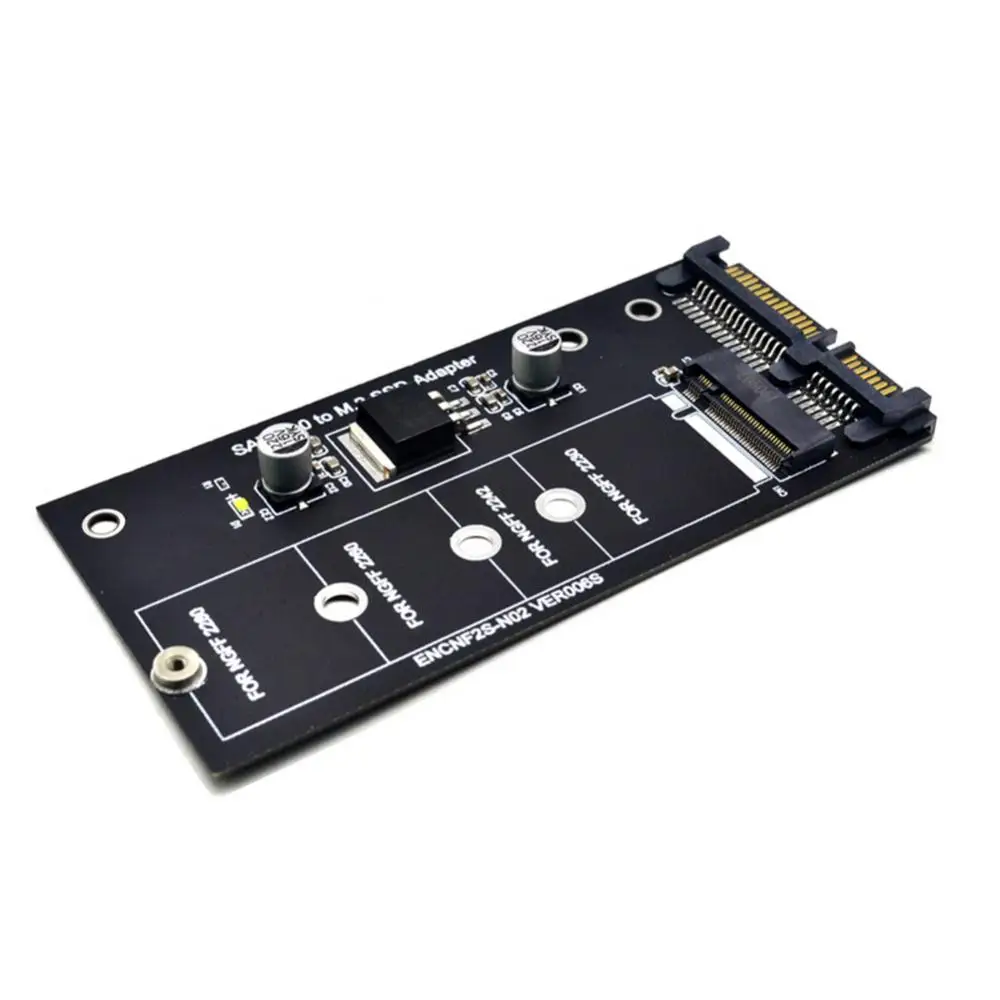 M2 To SATA3 Adapter Card High Efficiency SATA M2.SSD Convert Adapter Card NVME SSD Upgraded SATA 6 Gbps NGFF Adapter 4