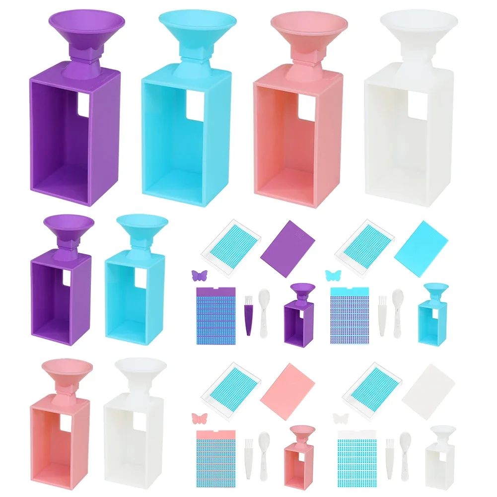 5D DIY Diamond Painting Tray with Drills Funnel Diamond Painting Tool Tray Diamond Painting Accessories and Tools for Adults