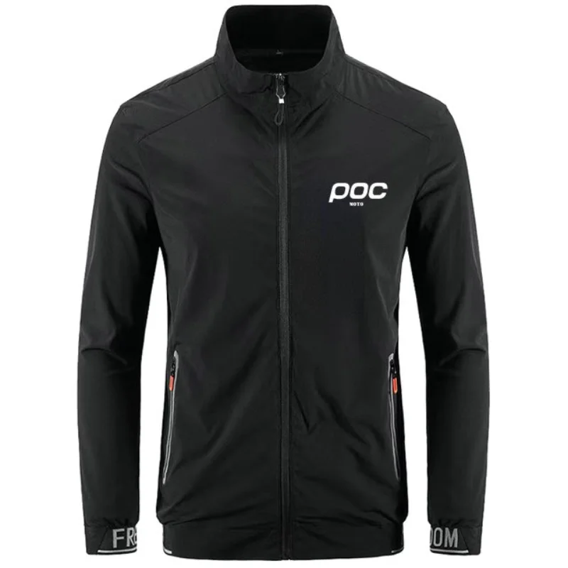 MOTO POC Cycling Jackets Thin Windbreaker Men Outdoor Sports Windproof Mtb Road Bike Wear Lightweight Bicycle Jacket Bike Coat