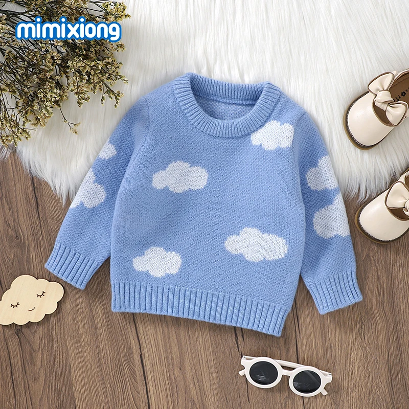Suéter Bebê Menina Inverno | Malha Macia | Azul Claro 3-6 Meses