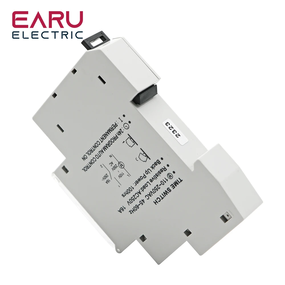 SUL180a 15 Minutes Mechanical Timer 24 Hours Programmable Din Rail Timer Time Switch Relay Measurement Analysis Instruments timer switch programmable timer switch time switch