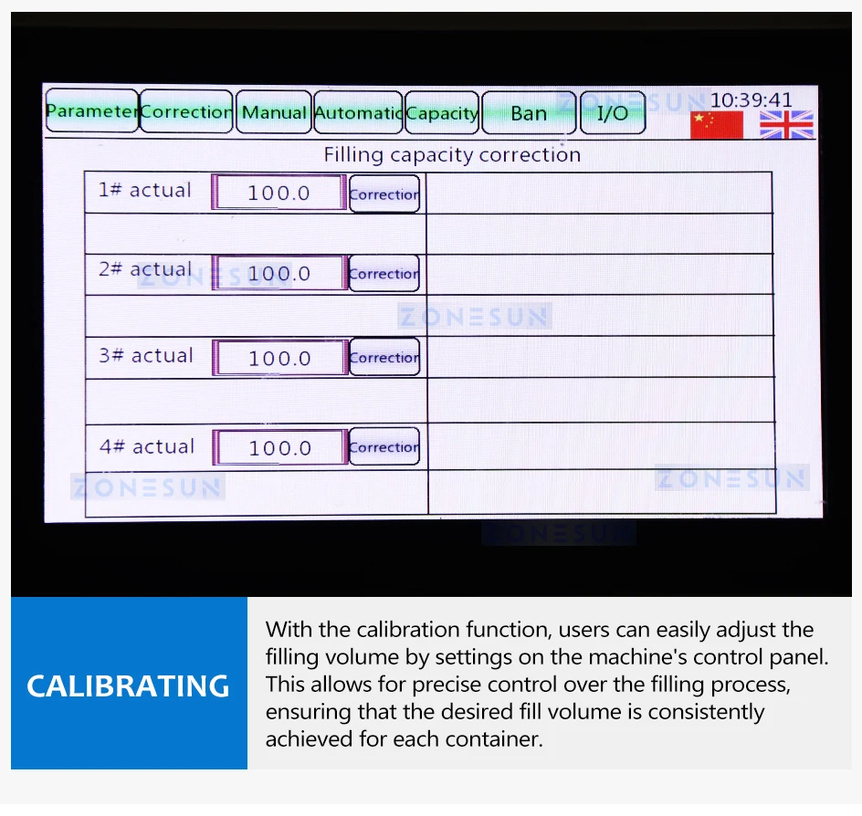 ZS-YTCR4 Semi-automatic Corrosive Liquid Filling Machine