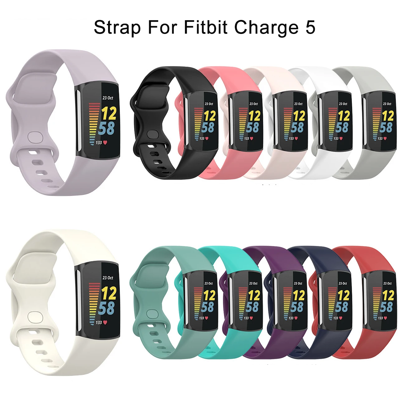 Printing Wrist Strap For Fitbit Charge 5 Smart Watch Band Replacement