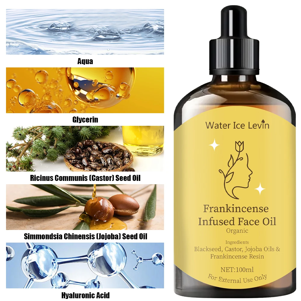 Frankincense Facial Essential Oil - Moisturizes and Nourishes the Face, Body | Alcohol-Free Glycerin |   Suitable for All Skin Types |   Suitable for Massage, Shower and Relaxation 4