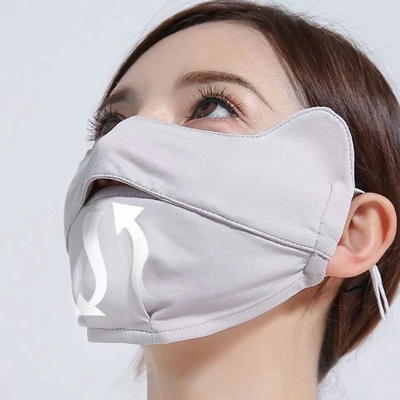 Face Mask Ice Silk Sunscreen for Summer Outdoor Sport