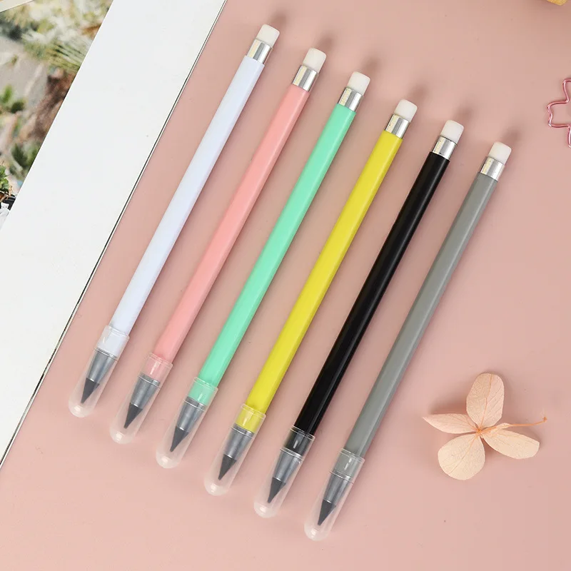 

70Pcs Inkless Eternal Pencil Unlimited Writing No Ink HB Pen Sketch Painting Tool School Office Supplies Gift for Kid Stationery