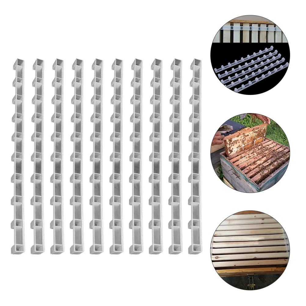 

10 Pcs Honeycomb Frame Card Strip Beekeeping Protection Supplies Beehive Plastic Ends Divider Organizer Spacer Spacers Supply