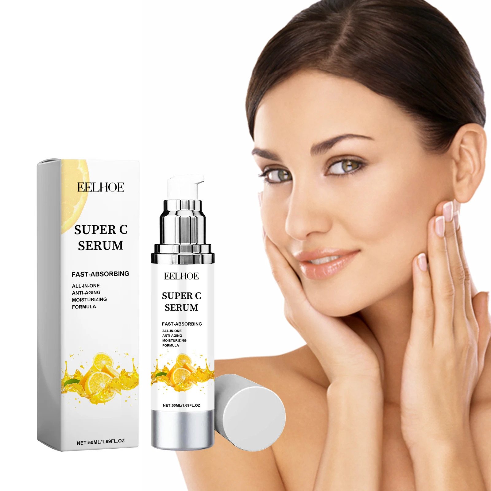 EELHOE Vitamin C Essence Liquid Whitening Moisturizing Soft Delicate Skin Essence Gentle Fomula Suitable for All Skin Types 2