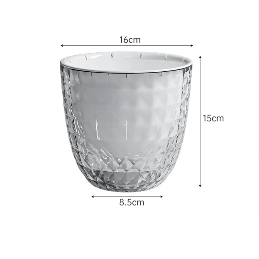 Hydroponic Flower Pot Plastic Transparent Self Absorbent