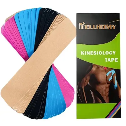 80pcs Sports Tape Cotton Elastic Precut kinesiology Tape for Support Athletic Tape for Muscle Strain Relief Adhesive Sport Strap - Image 2