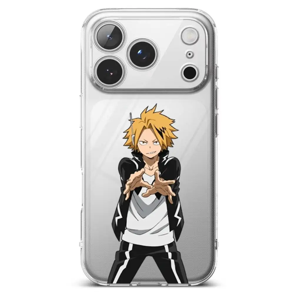 Denki Kaminari My Hero Academia Luxury Transparent Phone Case