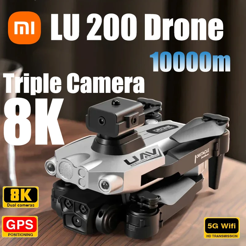 Drone Xiaomi LU200 – 8K GPS – Triple Caméra – Évitement Obstacles – Neuf