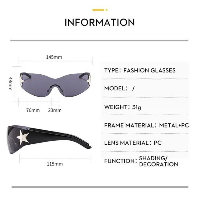 2023 Fashion Punk Y2K Sunglasses