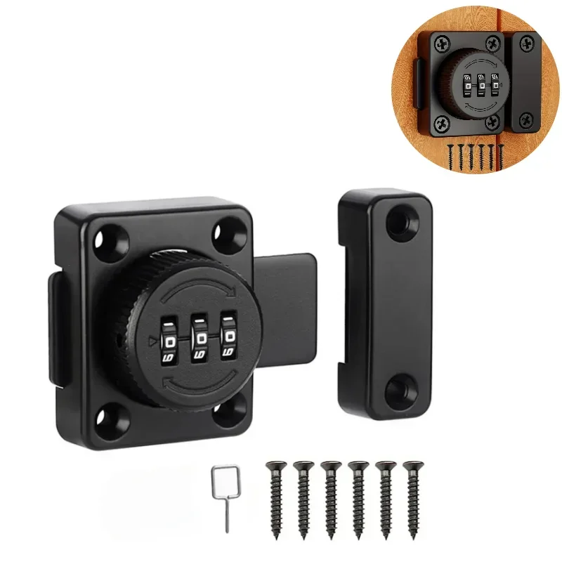 Easy To Install Combination Password Keyless Safe Wardrobe Lock Suitable for Wardrobe Office Small Door Drawer Hardware Lock combination padlock password lock combination locks