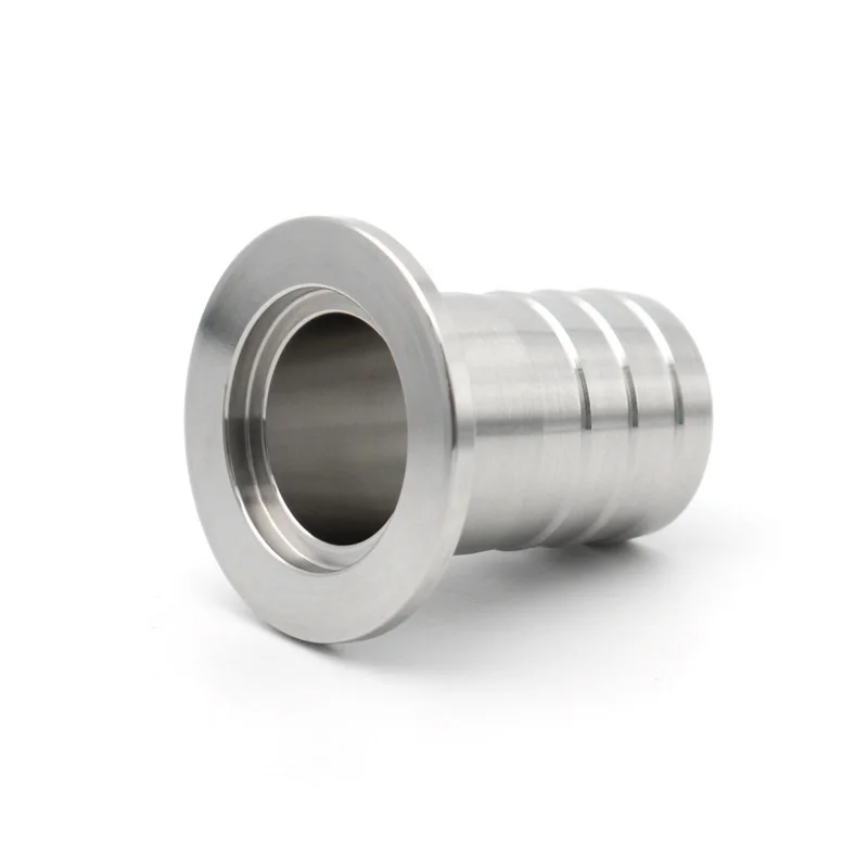 Sanitary Stainless Steel 304KF10 KF16 KF25 KF40 KF50 Vacuum Hose Barb OD6 8 13 16 20 25 38mm Flange Adapter Pipe Fitting Clamp