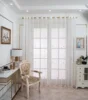 1PC Minimalist INS Small Fresh Embroidered Window Screen Curtain Plain Polyester Dandelion 3