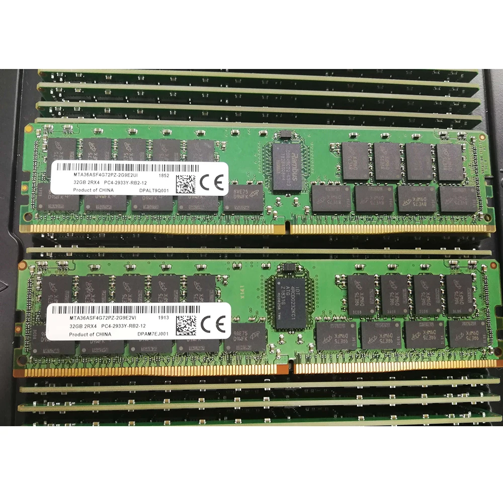 

1PCS For MT RAM 32GB 2RX4 DDR4 2933 PC4-2933Y-RB2-12 32G ECC Server Memory MTA36ASF4G72PZ-2G9E2